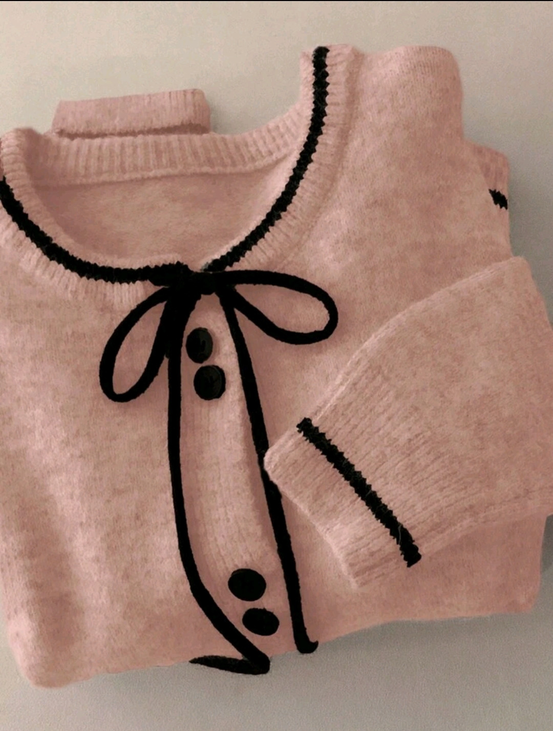 DAZY كنزة صوفية عزل طويلة الأكمام مصنوعة من الكنزة المحيكة، ذات لونين متباينين وفرع القوس، منسوجة للخريف/الشتاء، بلوزة طويلة الأكمام