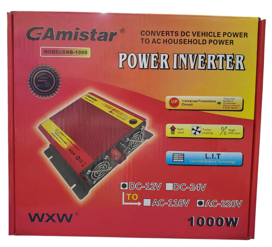 محولات من نظام12 الى 220 حجم1000وات amster