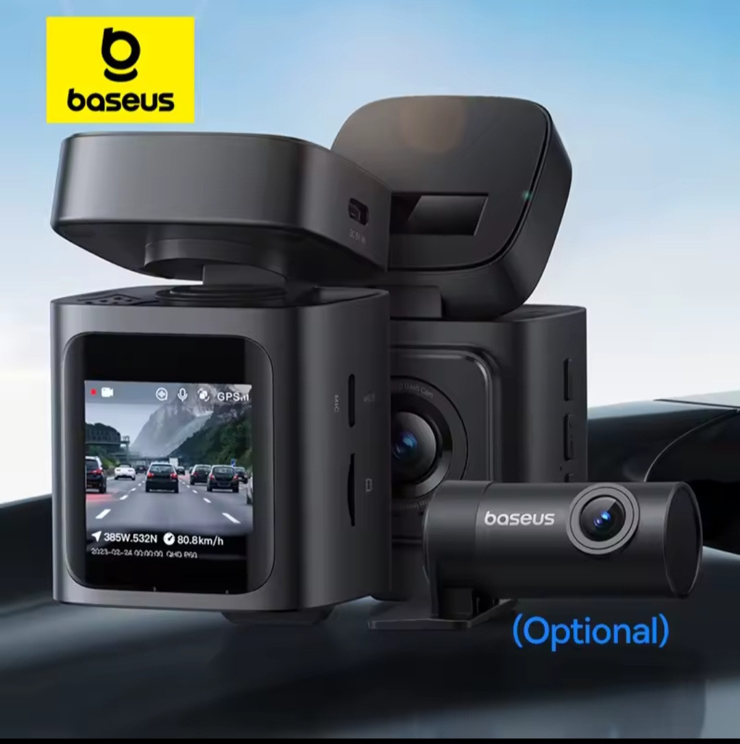Baseus 3K Dash Cam VD1 كاميرا أمامية وخلفية HD مدمجة نظام تحديد المواقع غاليليو مكثف فائق جهاز تسجيل فيديو رقمي للسيارات مسجل كاميرا السيارة دعم مواقف السيارات